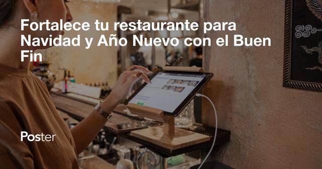 Fortalece tu restaurante para Navidad y Año Nuevo con el Buen Fin de Poster POS