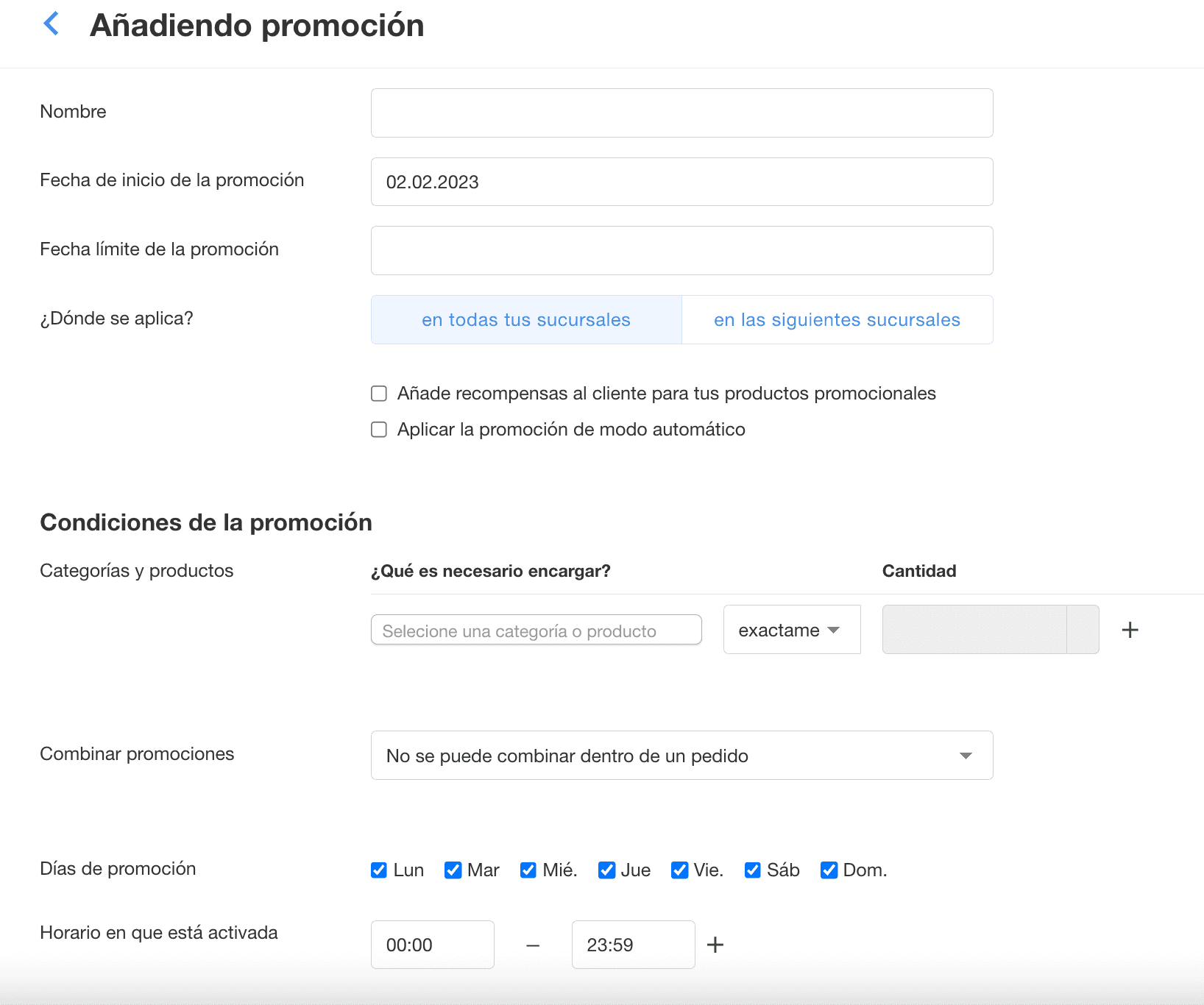Crea ofertas para tu pub